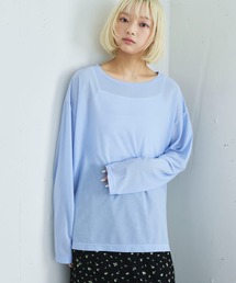 PILIT（ピリット）の「配色メローシアーロンT（Tシャツ/カットソー）」