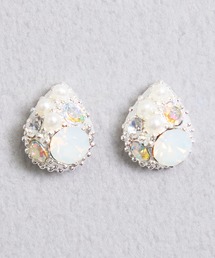 Zoule ゾーラ:mini tears bijou ドロップ ビジュー ピアス