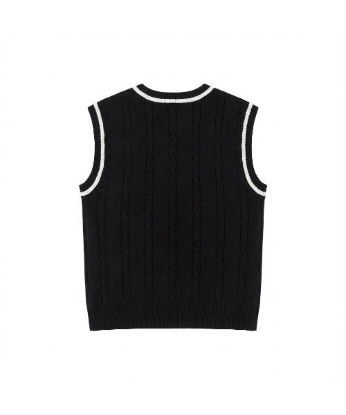 FILA（フィラ）の「V NECK VEST（ベスト・レディース・サックスブルー/ホワイト/ネイビー・XL/L/M）」の7枚目の写真
