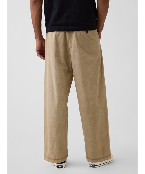 GAP(ギャップ)の「ポプリン バギー バレルパンツ(その他パンツ・メンズ・ブラック/ベージュ・M/XS/S/L)」の6枚目の写真