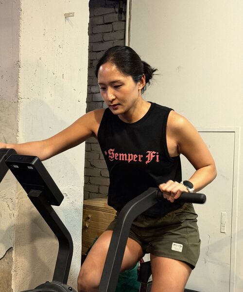 KHAKI GRADO(カーキグラド)の「K.A.G Semper Fi クロップレギュラーフィットスリーブレス (ブラック)(Tシャツ/カットソー・レディース・その他・SMALL/MEDIUM/LARGE)」の14枚目の写真