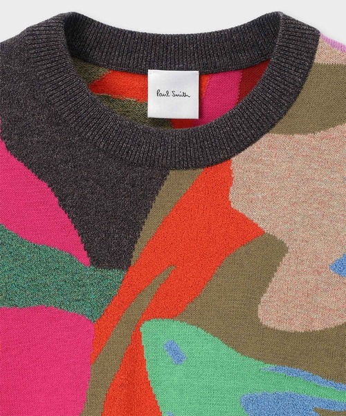 Paul Smith(ポールスミス)の「ウィメンズ "River Collage" ニット / 165222 777N(ニット/セーター・レディース・マルチ・MEDIUM)」の2枚目の写真