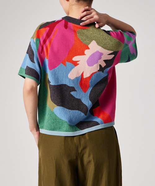 Paul Smith(ポールスミス)の「ウィメンズ "River Collage" ニット / 165222 777N(ニット/セーター・レディース・マルチ・MEDIUM)」の6枚目の写真