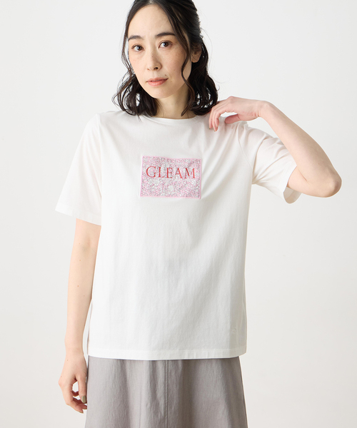 DECOY SINCE 1981(デコイシンスイチキュウハチイチ)の「【Liberty】リバティプリント半袖Tシャツ【UVカット・接触冷感・オーガニックコットンブレンド】(Tシャツ/カットソー・レディース・サックスブルー/ホワイト・M/L/LL)」の8枚目の写真