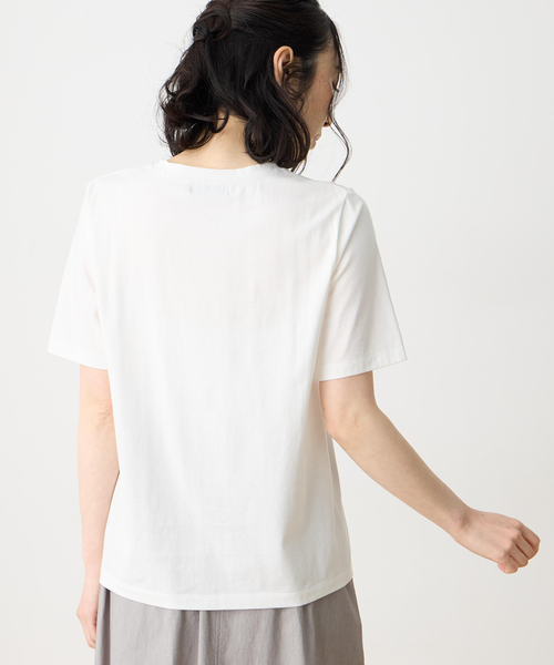 DECOY SINCE 1981(デコイシンスイチキュウハチイチ)の「【Liberty】リバティプリント半袖Tシャツ【UVカット・接触冷感・オーガニックコットンブレンド】(Tシャツ/カットソー・レディース・サックスブルー/ホワイト・M/L/LL)」の10枚目の写真