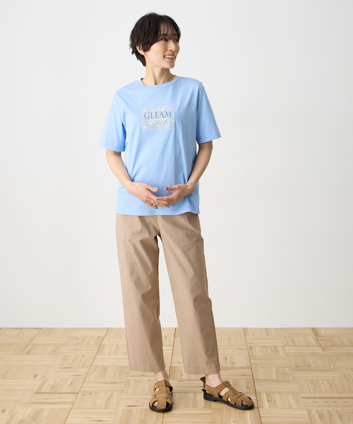 DECOY SINCE 1981(デコイシンスイチキュウハチイチ)の「【Liberty】リバティプリント半袖Tシャツ【UVカット・接触冷感・オーガニックコットンブレンド】(Tシャツ/カットソー・レディース・サックスブルー/ホワイト・M/L/LL)」の12枚目の写真