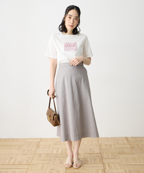 DECOY SINCE 1981(デコイシンスイチキュウハチイチ)の「【Liberty】リバティプリント半袖Tシャツ【UVカット・接触冷感・オーガニックコットンブレンド】(Tシャツ/カットソー・レディース・サックスブルー/ホワイト・M/L/LL)」の13枚目の写真