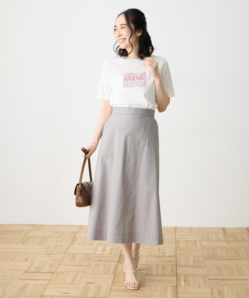 DECOY SINCE 1981(デコイシンスイチキュウハチイチ)の「【Liberty】リバティプリント半袖Tシャツ【UVカット・接触冷感・オーガニックコットンブレンド】(Tシャツ/カットソー・レディース・サックスブルー/ホワイト・M/L/LL)」の14枚目の写真