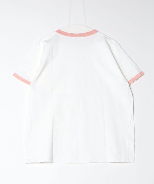 Goodwear(Since1983)(グッドウェア)の「S/S POCKET TEE HAND PAINT/ ショートスリーブティー ハンドペイント(Tシャツ/カットソー・メンズ・ホワイト×グレー/ホワイト×ピンク・LARGE/MEDIUM/X-LARGE)」の3枚目の写真