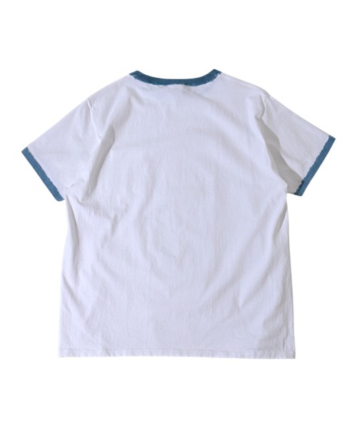 Goodwear(Since1983)(グッドウェア)の「S/S POCKET TEE HAND PAINT/ ショートスリーブティー ハンドペイント(Tシャツ/カットソー・メンズ・ホワイト×グレー/ホワイト×ピンク・LARGE/MEDIUM/X-LARGE)」の10枚目の写真