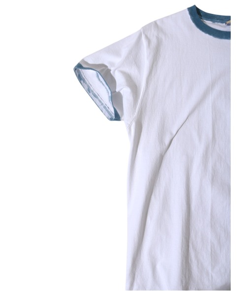 Goodwear(Since1983)(グッドウェア)の「S/S POCKET TEE HAND PAINT/ ショートスリーブティー ハンドペイント(Tシャツ/カットソー・メンズ・ホワイト×グレー/ホワイト×ピンク・LARGE/MEDIUM/X-LARGE)」の11枚目の写真