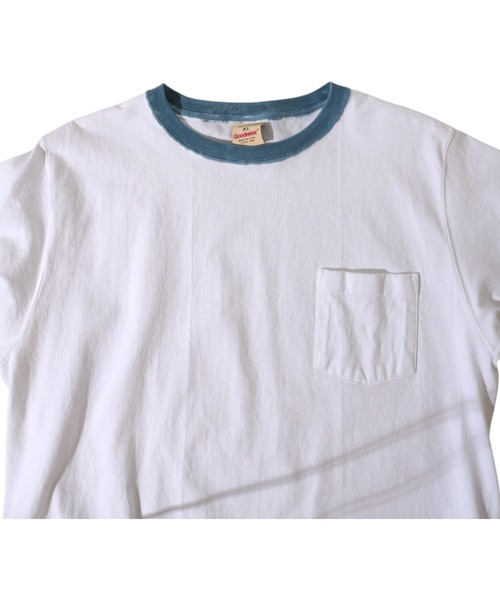Goodwear(Since1983)(グッドウェア)の「S/S POCKET TEE HAND PAINT/ ショートスリーブティー ハンドペイント(Tシャツ/カットソー・メンズ・ホワイト×グレー/ホワイト×ピンク・LARGE/MEDIUM/X-LARGE)」の14枚目の写真