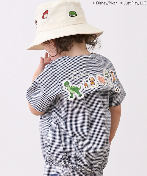 petit main（プティマイン）の「【Disney/Pixar】TOY STORY / セーラー半袖シャツ（シャツ/ブラウス・キッズ・ブルー/カラフル・M/L/S）」の7枚目の写真