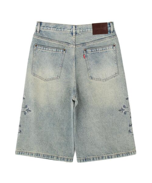 SUPPLIER(サプライヤー)の「SUPPLIER/サプライヤー/Royal Cross RhineStone Denim Shorts(デニムパンツ・メンズ・ブルー/ブラック・M/L/S)」の14枚目の写真