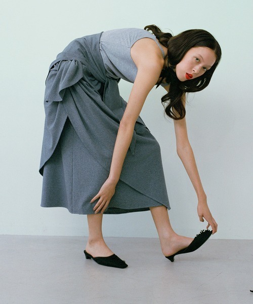 leinwande（ラインヴァンド）の「【leinwande】26SS新作 Scarf Camisole（キャミソール・レディース・LT.Gray/Black/White・ONE SIZE）」の16枚目の写真