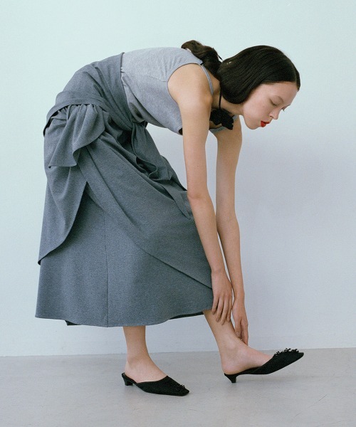leinwande（ラインヴァンド）の「【leinwande】26SS新作 Scarf Camisole（キャミソール・レディース・LT.Gray/Black/White・ONE SIZE）」の15枚目の写真