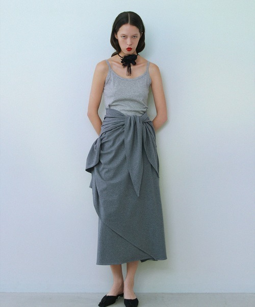 leinwande（ラインヴァンド）の「【leinwande】26SS新作 Scarf Camisole（キャミソール・レディース・LT.Gray/Black/White・ONE SIZE）」の19枚目の写真
