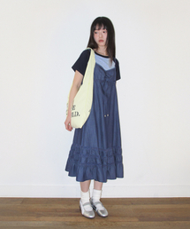 AMESWORLDWIDE（アメスワールドワイド）の「LACE SHIRRING DRESS BLUE（ワンピース）」