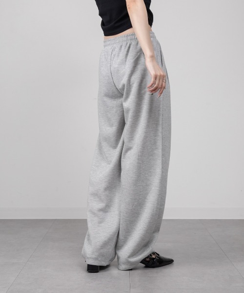 mellomela.（メロメラ）の「タック入りバレルパンツ（スウェットパンツ・レディース・杢グレー/ブラック・M）」の21枚目の写真
