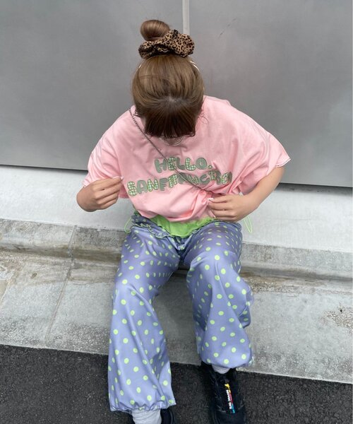HELLO.SANFRANCISCO（ハローサンフランシスコ）の「【HELLO.SANFRANCISCO/ハローサンフランシスコ】裾フリルドロストTシャツ（Tシャツ/カットソー・レディース・イエロー/ホワイト/ピンク・ONE SIZE）」の22枚目の写真