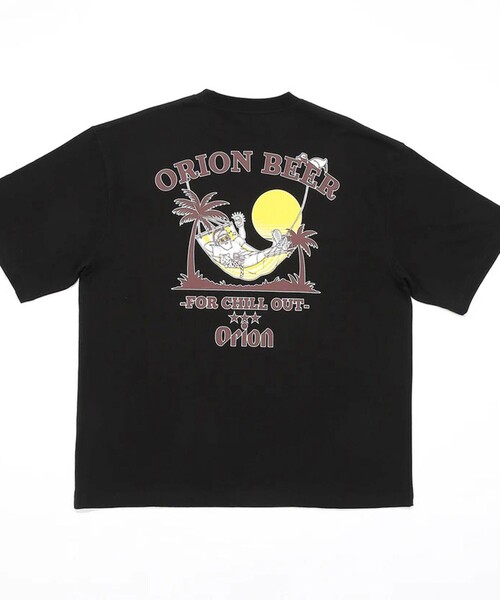 FREDY MAC（フレディーマック）の「【ORION × Duckster】オリオンビールコラボTEE ハンモックTEE（Tシャツ/カットソー・メンズ・ホワイト/ブラック/マスタード・M/L）」の2枚目の写真