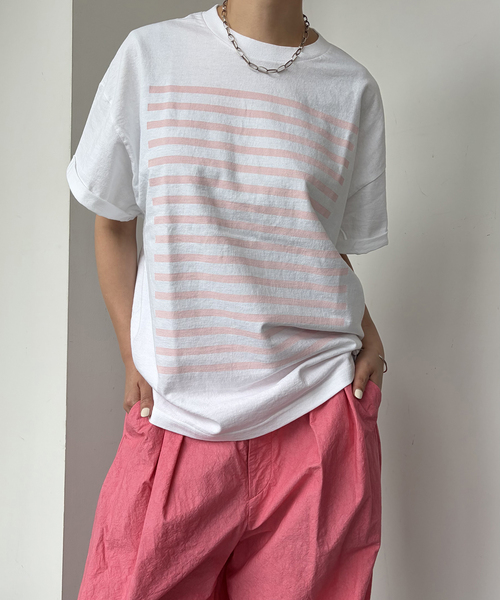 JOURNAL STANDARD LUXE(ジャーナルスタンダード ラックス)の「《追加2》Kalina's T(Tシャツ/カットソー・レディース・ホワイト/ライトグレー/バーガンディー・FREE)」の3枚目の写真