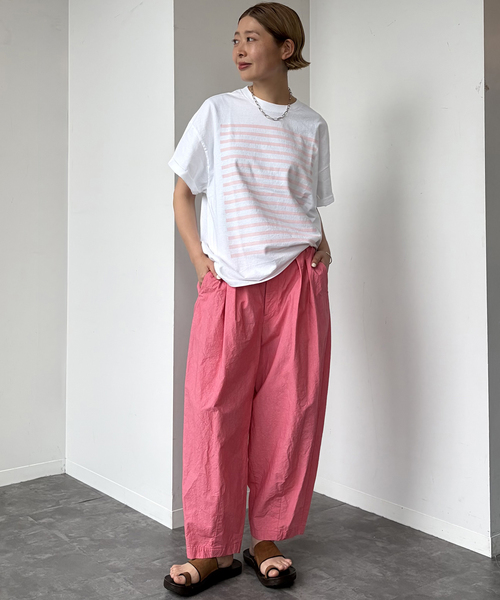 JOURNAL STANDARD LUXE(ジャーナルスタンダード ラックス)の「《追加2》Kalina's T(Tシャツ/カットソー・レディース・ホワイト/ライトグレー/バーガンディー・FREE)」の19枚目の写真