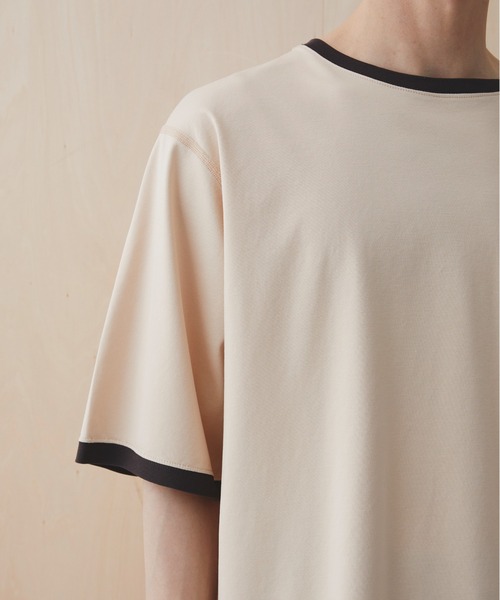 PUBLIC TOKYO(パブリックトウキョウ)の「【超清涼感】クールタッチコットンリンガーTシャツ /接触冷感/コットン100%/ウォッシャブル/夏服/インナー/伸縮性/耐久性(Tシャツ/カットソー・メンズ・イエロー/ネイビー・1/3/2)」の16枚目の写真