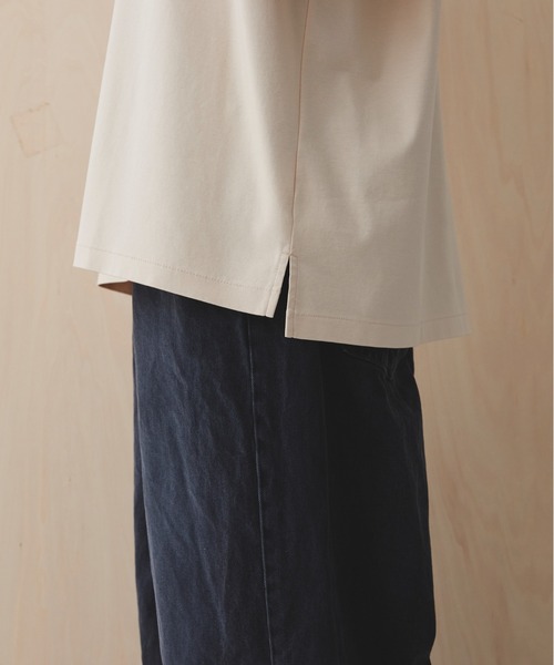 PUBLIC TOKYO(パブリックトウキョウ)の「【超清涼感】クールタッチコットンリンガーTシャツ /接触冷感/コットン100%/ウォッシャブル/夏服/インナー/伸縮性/耐久性(Tシャツ/カットソー・メンズ・イエロー/ネイビー・1/3/2)」の17枚目の写真