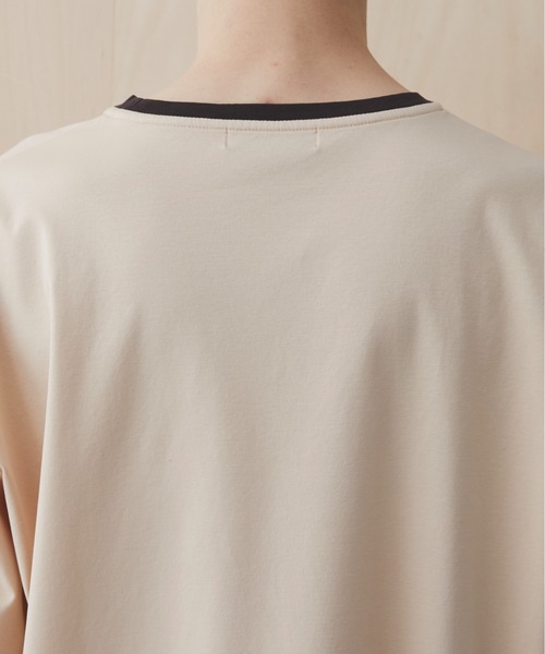 PUBLIC TOKYO(パブリックトウキョウ)の「【超清涼感】クールタッチコットンリンガーTシャツ /接触冷感/コットン100%/ウォッシャブル/夏服/インナー/伸縮性/耐久性(Tシャツ/カットソー・メンズ・イエロー/ネイビー・1/3/2)」の18枚目の写真