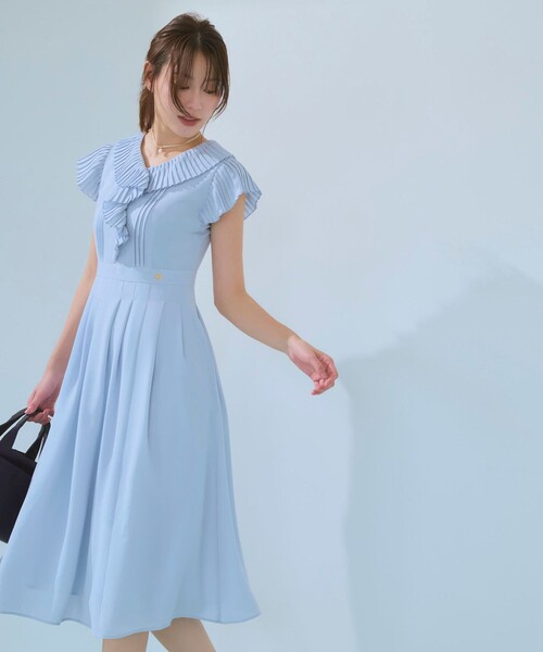 TOCCA(トッカ)の「MILLEFEUILLE PARASOL ドレス(ワンピース・レディース・サックスブルー系・00/0/2/4/6)」の1枚目の写真