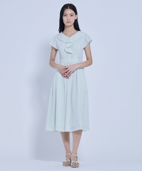 TOCCA(トッカ)の「MILLEFEUILLE PARASOL ドレス(ワンピース・レディース・サックスブルー系・00/0/2/4/6)」の7枚目の写真