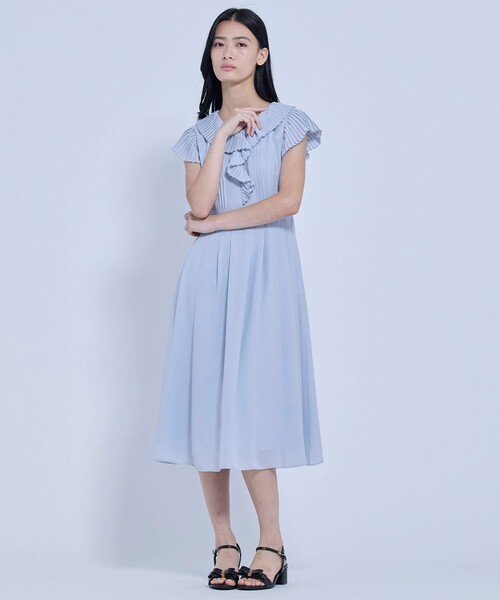 TOCCA(トッカ)の「MILLEFEUILLE PARASOL ドレス(ワンピース・レディース・サックスブルー系・00/0/2/4/6)」の11枚目の写真