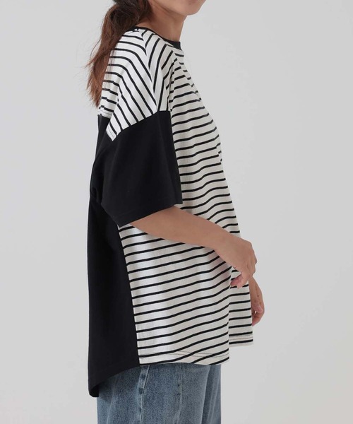 HEART MARKET(ハートマーケット)の「ヘムテールバックボタンチュニック(Tシャツ/カットソー・レディース・ナチュラル/ブラック系/ブラック/イエロー/チャコール/グリーン・FREE)」の11枚目の写真