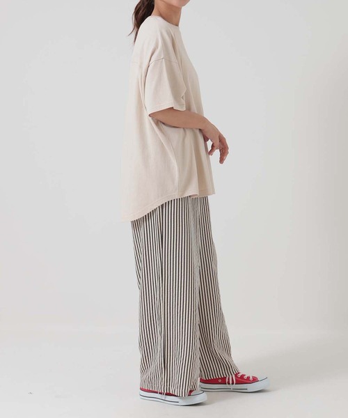 HEART MARKET(ハートマーケット)の「ヘムテールバックボタンチュニック(Tシャツ/カットソー・レディース・ナチュラル/ブラック系/ブラック/イエロー/チャコール/グリーン・FREE)」の14枚目の写真