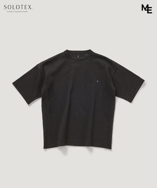 ESTNATION(エストネーション)の「MINOTAUR INST. FOR ESTNATION / WASHI+SOLOTEX ShortSleeve ZipPolo(ニット/セーター・メンズ・ブラック/ライラック/ライトグレー・LARGE/MEDIUM)」の2枚目の写真