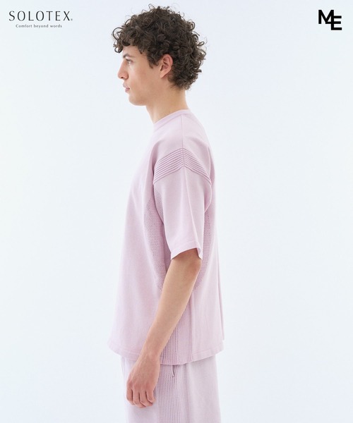 ESTNATION(エストネーション)の「MINOTAUR INST. FOR ESTNATION / WASHI+SOLOTEX ShortSleeve ZipPolo(ニット/セーター・メンズ・ブラック/ライラック/ライトグレー・LARGE/MEDIUM)」の4枚目の写真