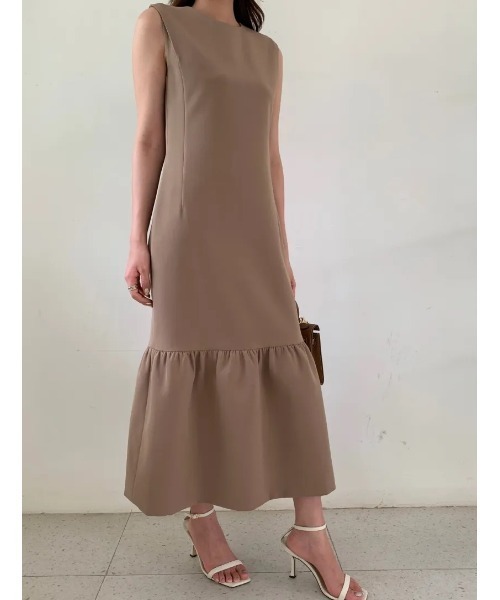 BIRTHDAY BASH(バースデイバッシュ)の「ANNABELLE PEPLUM DRESS(ペプラムワンピース)(ワンピース・レディース・ベージュ/ブラック・SMALL/MEDIUM)」の11枚目の写真