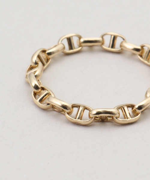 GIGI ジジ リング K18 Chain ring 日本製 ゴールド　18金 GIGI/ジジ Anchor chain ring（リング）｜FRAMeWORK（フレームワーク