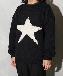THRIFTY LOOK / スリフティールック HAND KNIT ROLLNECK SWEATER ハンドニット ロールネックセーター