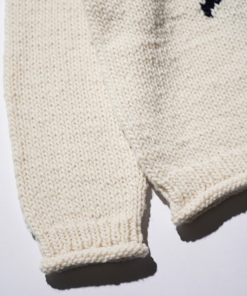 THRIFTY LOOK（スリフティールック）の「THRIFTY LOOK / スリフティールック HAND KNIT ROLLNECK SWEATER ハンドニット ロールネックセーター（ニット/セーター・メンズ・ホワイト/ブラック/ネイビー/ブラック系1・ONE SIZE）」の19枚目の写真