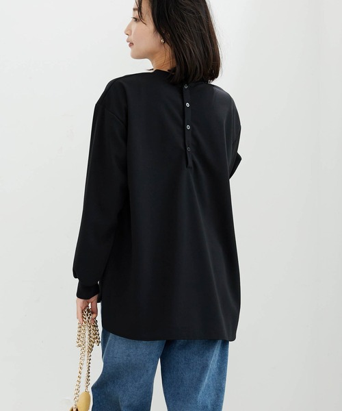 BELLUNA PLUS(ベルーナ)の「【ZOZOTOWN限定】ポケット付Tブラウス(Tシャツ/カットソー・レディース・ブラック/ホワイト・S-M/L-XL)」の17枚目の写真