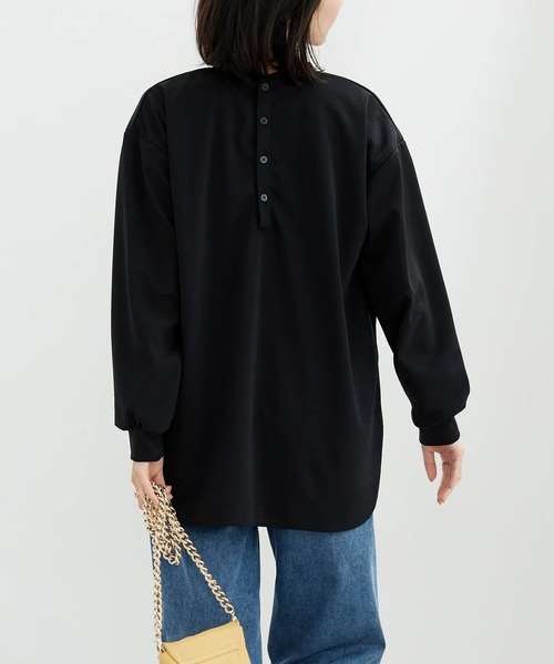 BELLUNA PLUS(ベルーナ)の「【ZOZOTOWN限定】ポケット付Tブラウス(Tシャツ/カットソー・レディース・ブラック/ホワイト・S-M/L-XL)」の13枚目の写真