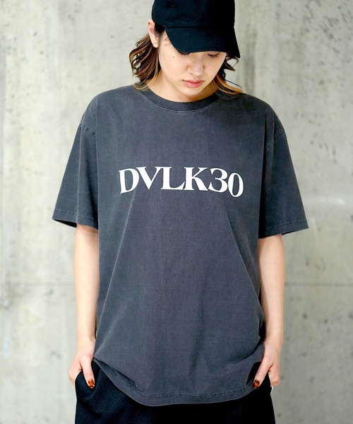 DEVILOCK(デビロック)の「DEVILOCK Pigment Dyed Heavy T-Shirt(Tシャツ/カットソー・メンズ・グレー/パープル/ブラック・MEDIUM/X-LARGE/LARGE)」の1枚目の写真
