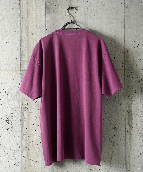 DEVILOCK(デビロック)の「DEVILOCK Pigment Dyed Heavy T-Shirt(Tシャツ/カットソー・メンズ・グレー/パープル/ブラック・MEDIUM/X-LARGE/LARGE)」の14枚目の写真
