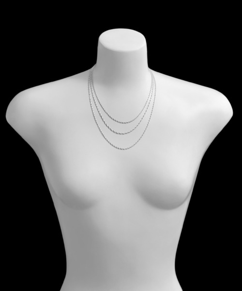 YArKA（ヤーカ）の「【YArKA/ヤーカ】helix chain narrow necklace [TOLN50] / 螺旋フラットチェーン細ネックレス（ネックレス・メンズ・シルバー・FREE）」の11枚目の写真