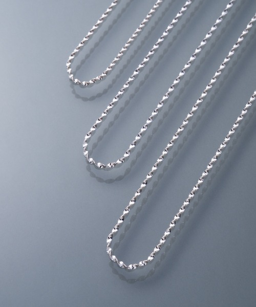 YArKA（ヤーカ）の「【YArKA/ヤーカ】helix chain narrow necklace [TOLN50] / 螺旋フラットチェーン細ネックレス（ネックレス・メンズ・シルバー・FREE）」の13枚目の写真
