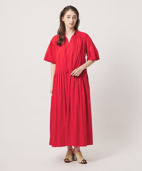 UNITED ARROWS(ユナイテッドアローズ)の「インディア ボイル ワンピース(ワンピース・レディース・レッド/ブラック・36/38)」の6枚目の写真