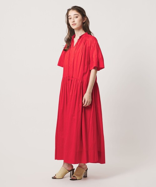 UNITED ARROWS(ユナイテッドアローズ)の「インディア ボイル ワンピース(ワンピース・レディース・レッド/ブラック・36/38)」の7枚目の写真