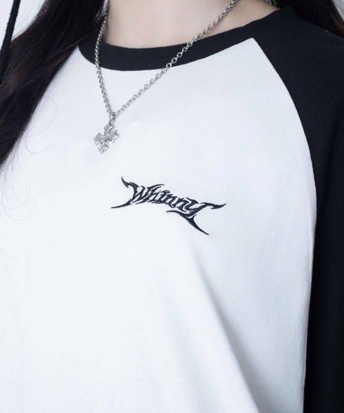 Whinny(ホワイニー)の「Whinny/【2026夏新作♪】闇うさぎ大懐きティー(Tシャツ/カットソー・レディース・ブラック/サックスブルー/ホワイト・FREE)」の18枚目の写真
